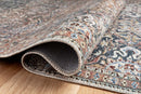 Chris Loves Julia x Loloi Jules Collection - Traditional Power Loomed Rug in Denim & Spice (JUL-06)
