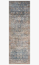 Chris Loves Julia x Loloi Jules Collection - Traditional Power Loomed Rug in Denim & Spice (JUL-06)