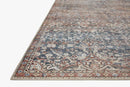 Chris Loves Julia x Loloi Jules Collection - Traditional Power Loomed Rug in Denim & Spice (JUL-06)