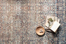 Chris Loves Julia x Loloi Jules Collection - Traditional Power Loomed Rug in Denim & Spice (JUL-06)
