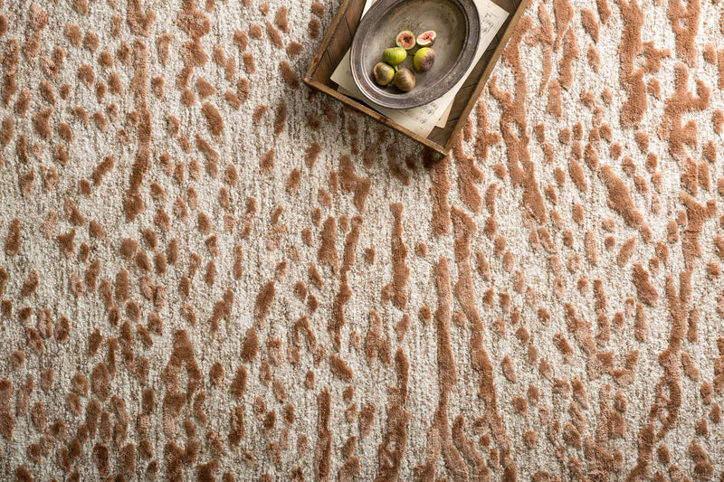 Loloi Juneau Collection - Contemporary Hand Tufted Rug in Oatmeal & Terracotta (JY-01)