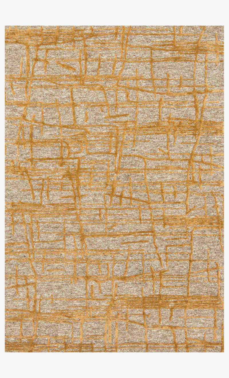 Loloi Juneau Collection - Contemporary Hand Tufted Rug in Natural & Gold (JY-05)