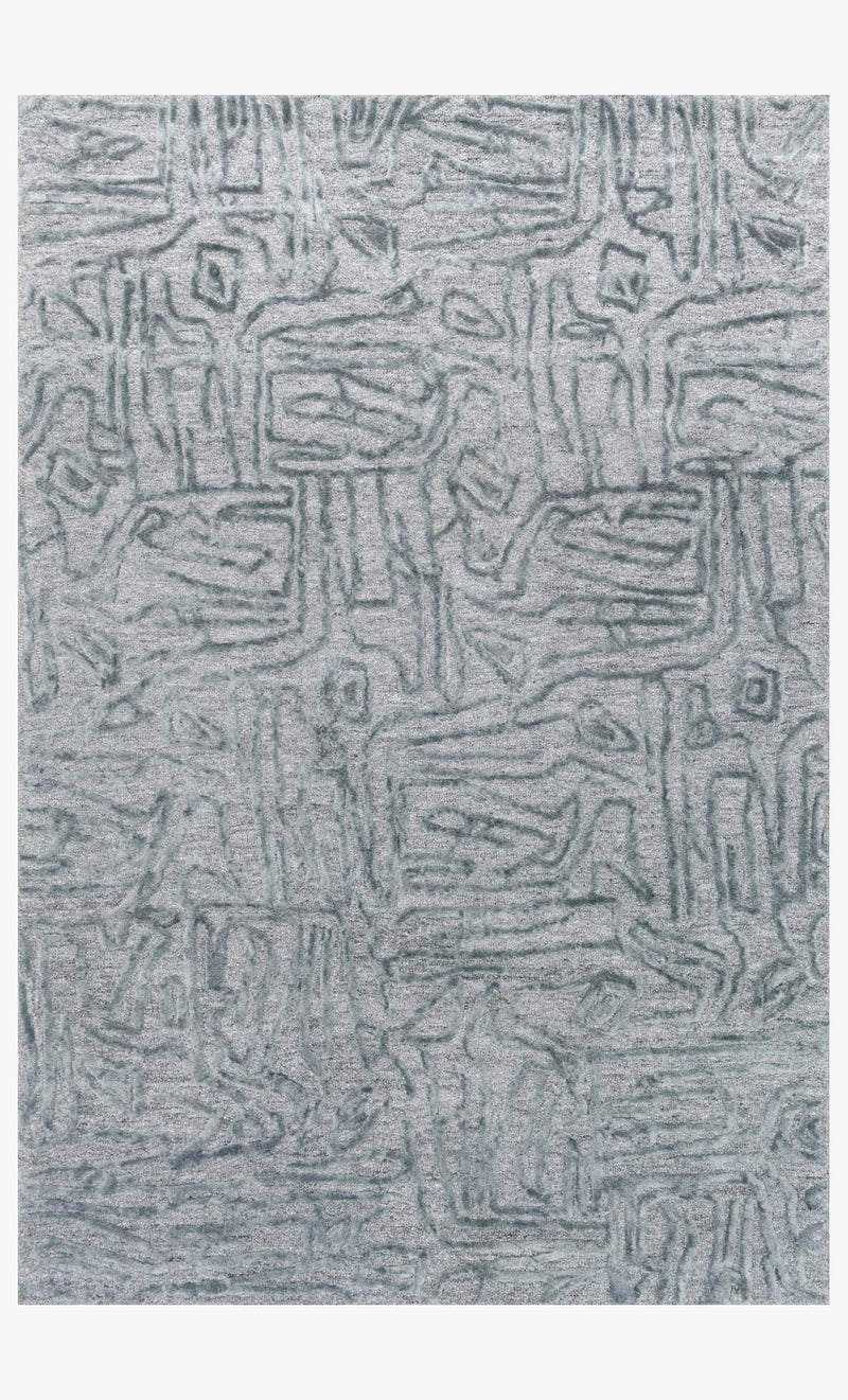 Loloi Juneau Collection - Contemporary Hand Tufted Rug in Lt. Blue & Lt. Blue (JY-06)