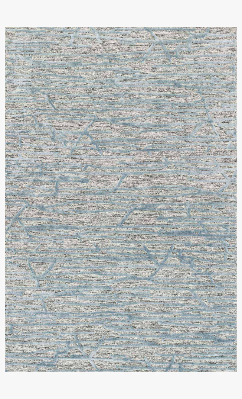 Loloi Juneau Collection - Contemporary Hand Tufted Rug in Grey & Blue (JY-07)