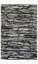 Loloi Juneau Collection - Contemporary Hand Tufted Rug in Ivory & Black (JY-07)