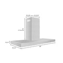 ZLINE 48-Inch Convertible Vent Wall Mount Range Hood in Stainless Steel (KE-48)
