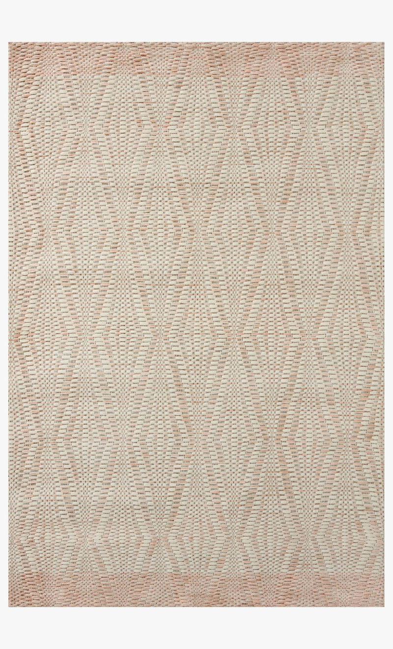 Loloi Kenzie Collection - Contemporary Hand Woven Rug in Ivory & Blush (KNZ-01)