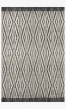 Loloi Kenzie Collection - Contemporary Hand Woven Rug in Ivory & Charcoal (KNZ-01)