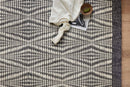 Loloi Kenzie Collection - Contemporary Hand Woven Rug in Ivory & Charcoal (KNZ-01)