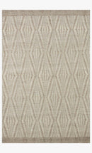Loloi Kenzie Collection - Contemporary Hand Woven Rug in Ivory & Taupe (KNZ-01)
