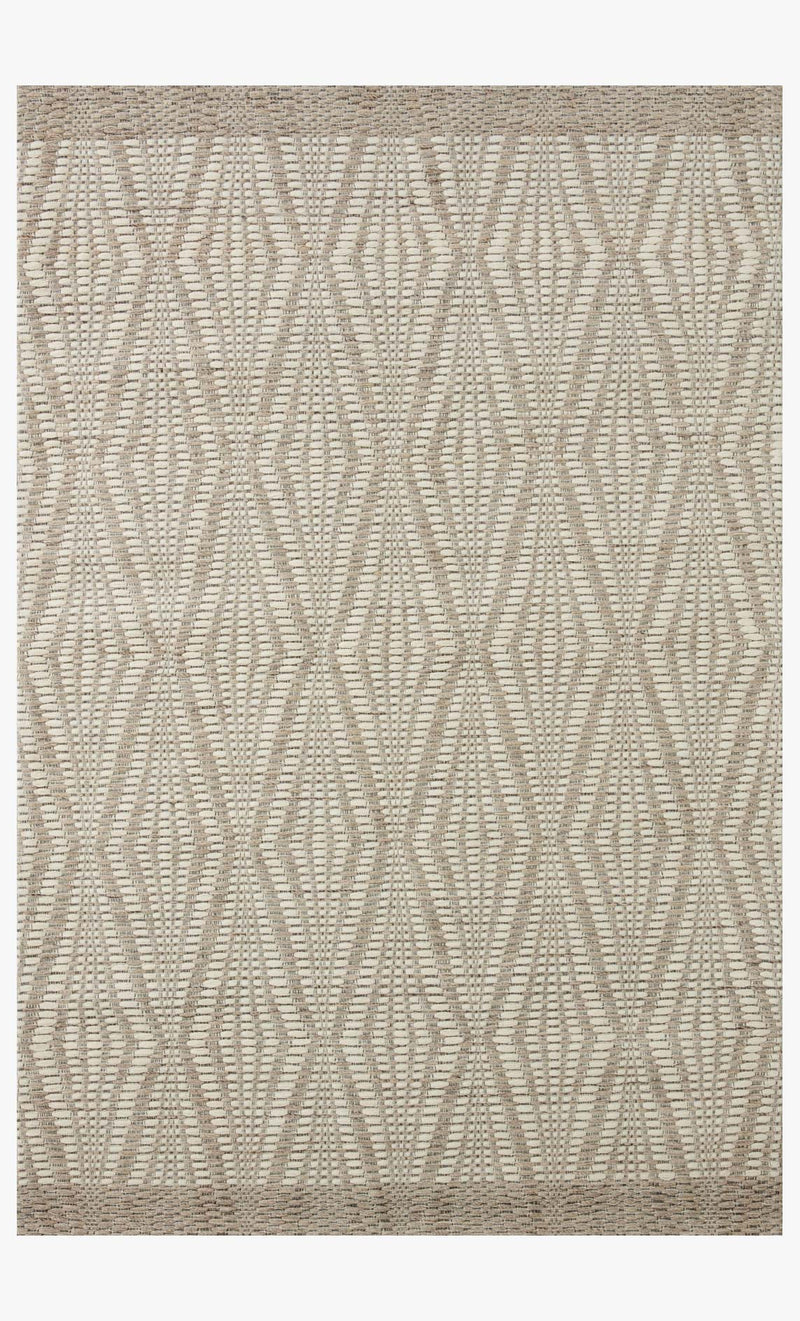 Loloi Kenzie Collection - Contemporary Hand Woven Rug in Ivory & Taupe (KNZ-01)