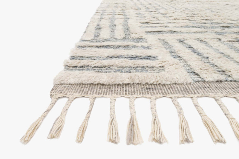 Loloi Khalid Collection - - Hand Knotted Rug in Ivory & Sky (KF-01)