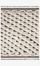 Loloi Khalid Collection - - Hand Knotted Rug in Natural & Black (KF-02)