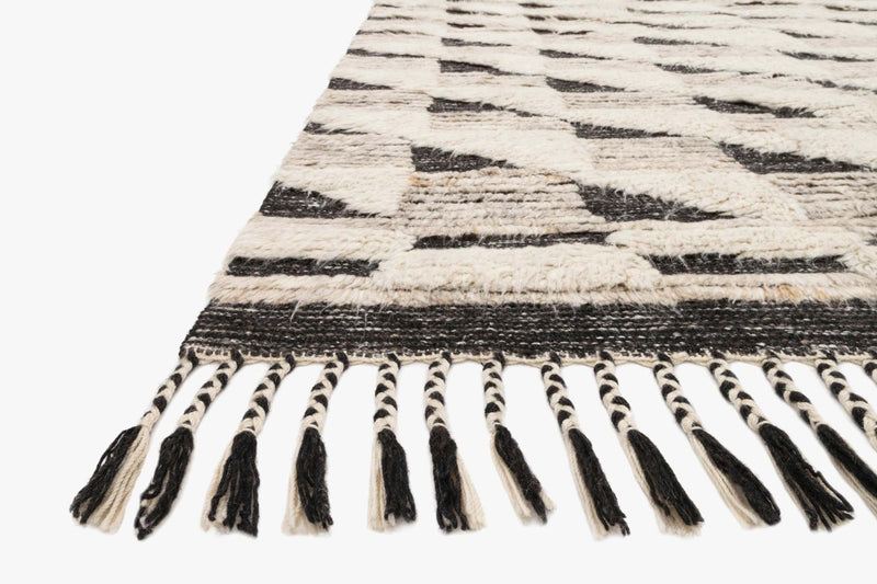 Loloi Khalid Collection - - Hand Knotted Rug in Natural & Black (KF-02)