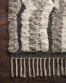 Loloi Khalid Collection - - Hand Knotted Rug in Stone & Charcoal (KF-03)