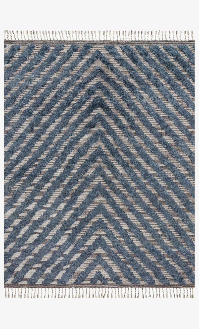 Loloi Khalid Collection - - Hand Knotted Rug in Blue & Pewter (KF-06)