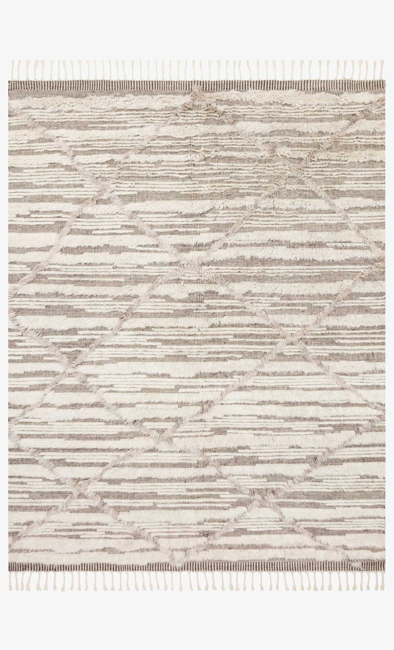 Loloi Khalid Collection - - Hand Knotted Rug in Ivory & Taupe (KF-07)