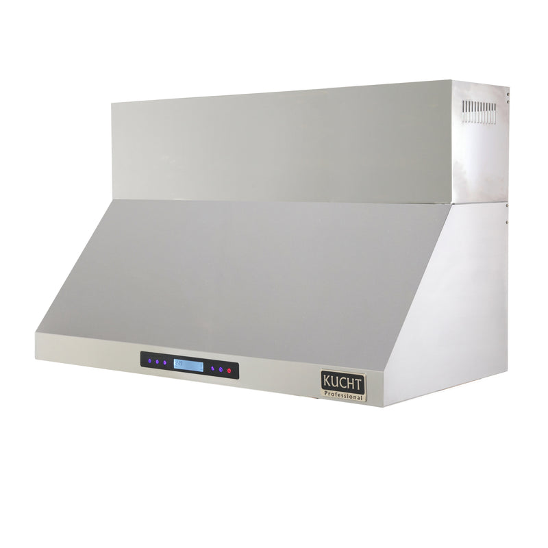 Kucht 48-Inch Wall Mounted Range Hood 1200 CFM in Stainless Steel & Silver (KRH4821A)