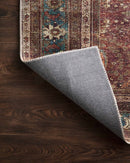 Loloi II Layla Collection - Traditional Power Loomed Rug in Brick & Blue (LAY-01)