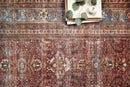 Loloi II Layla Collection - Traditional Power Loomed Rug in Brick & Blue (LAY-01)