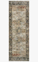 Loloi II Layla Collection - Traditional Power Loomed Rug in Olive & Charcoal (LAY-03)