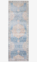 Loloi II Layla Collection - Traditional Power Loomed Rug in Blue & Tangerine (LAY-07)