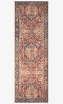 Loloi II Layla Collection - Traditional Power Loomed Rug in Red & Navy (LAY-08)
