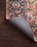 Loloi II Layla Collection - Traditional Power Loomed Rug in Red & Navy (LAY-08)