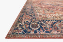 Loloi II Layla Collection - Traditional Power Loomed Rug in Red & Navy (LAY-08)