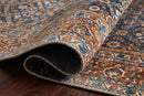 Loloi II Layla Collection - Traditional Power Loomed Rug in Cobalt Blue & Spice (LAY-09)