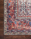 Loloi II Layla Collection - Traditional Power Loomed Rug in Ivory & Brick (LAY-12)