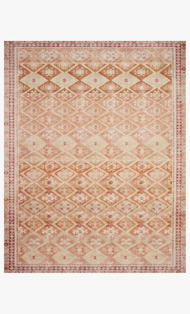 Loloi II Layla Collection - Traditional Power Loomed Rug in Natural & Spice (LAY-16)