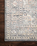 Loloi II Lucia Collection - Transitional Power Loomed Rug in Grey & Sunset (LUC-01)