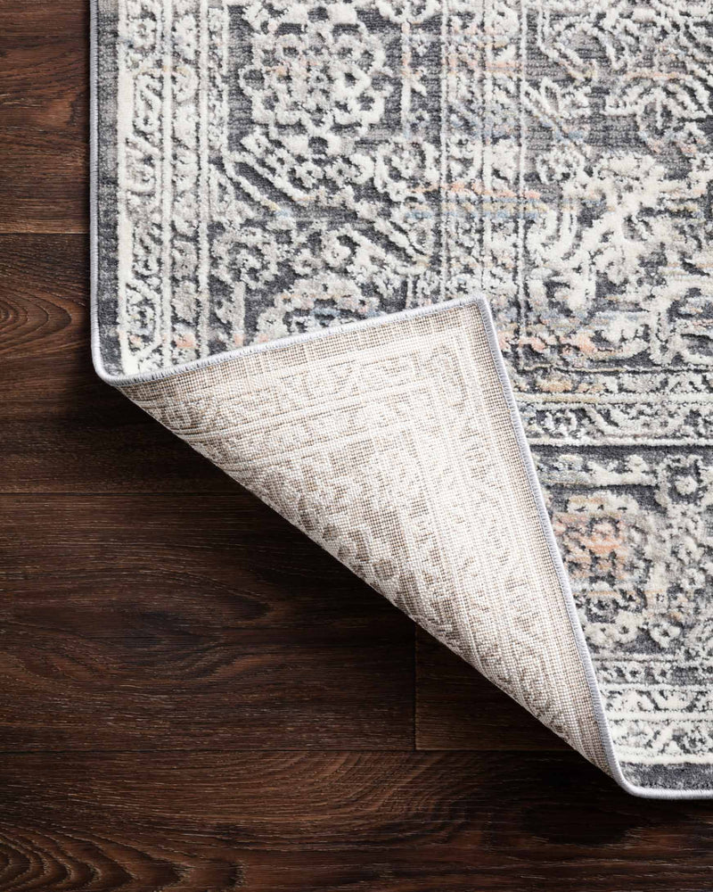 Loloi II Lucia Collection - Transitional Power Loomed Rug in Steel & Ivory (LUC-03)