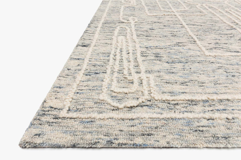 Justina Blakeney x Loloi Leela Collection - Contemporary Hand Tufted Rug in Sky & White (LEE-01)