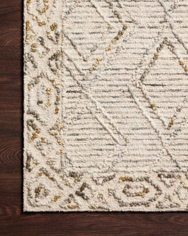 Justina Blakeney x Loloi Leela Collection - Contemporary Hand Tufted Rug in Ivory & Lagoon (LEE-03)