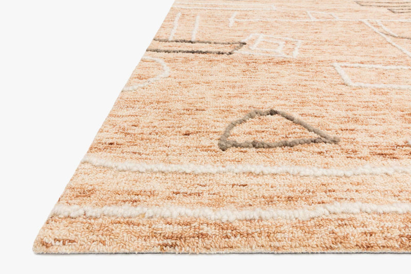 Justina Blakeney x Loloi Leela Collection - Contemporary Hand Tufted Rug in Terracotta & Natural (LEE-05)