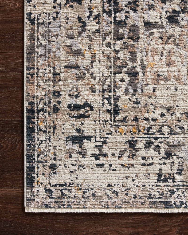 Loloi Leigh Collection - Transitional Power Loomed Rug in Charcoal & Taupe (LEI-03)