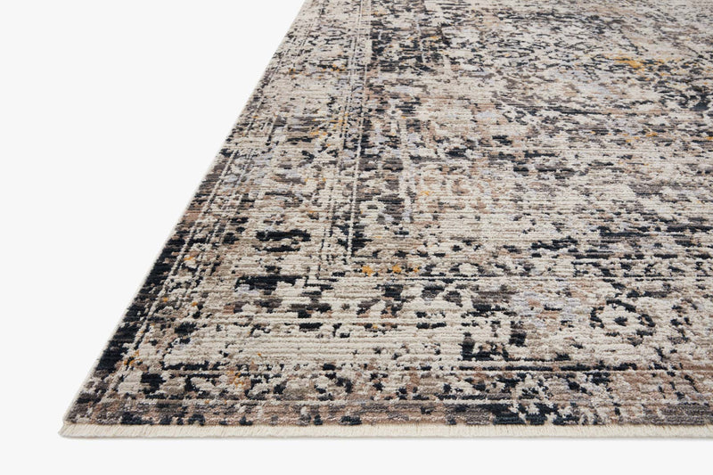 Loloi Leigh Collection - Transitional Power Loomed Rug in Charcoal & Taupe (LEI-03)
