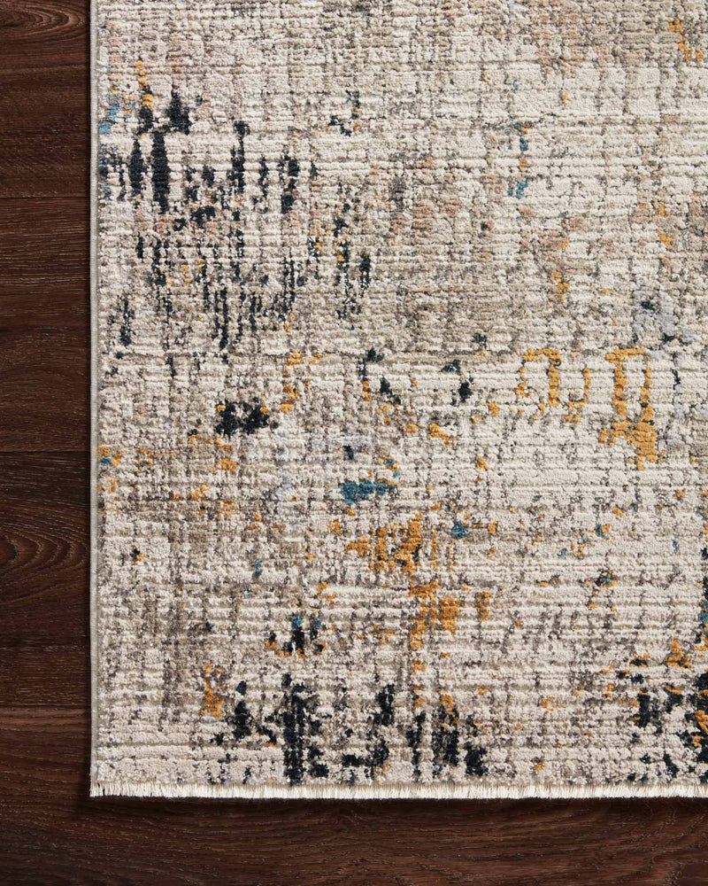 Loloi Leigh Collection - Transitional Power Loomed Rug in Ivory & Granite (LEI-06)