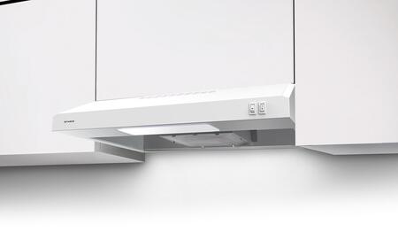 Faber 24-Inch Levante Under Cabinet Convertible Range Hood with 200 CFM Class Blower in White (LEVE24WH200)