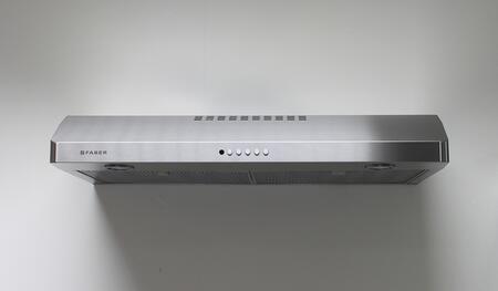 Faber 36-Inch Levante Under Cabinet Convertible Range Hood with 400 CFM Class Blower in Stainless Steel (LEVT36SS395)