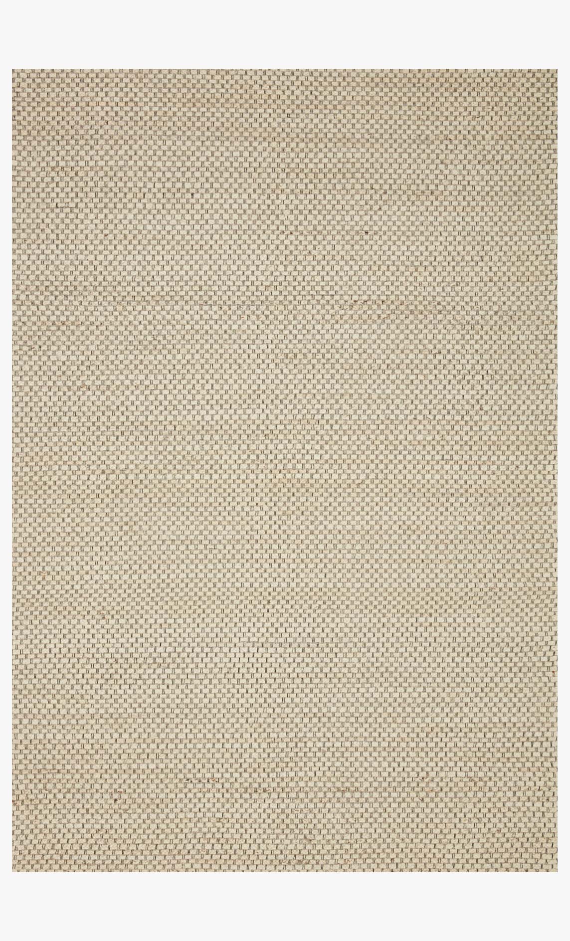Loloi Lily hand-woven rug in ivory with tight textured flat-weave pattern.