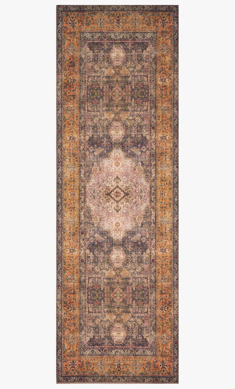 Loloi II Loren Collection - Traditional Power Loomed Rug in Plum & Multi (LQ-02)