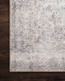 Loloi II Loren Collection - Traditional Power Loomed Rug in Silver & Slate (LQ-04)