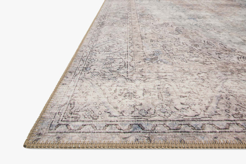 Loloi II Loren Collection - Traditional Power Loomed Rug in Silver & Slate (LQ-04)