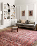 Loloi II Loren Collection - Traditional Power Loomed Rug in Eggplant & Crimson (LQ-05)