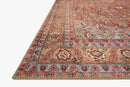 Loloi II Loren Collection - Traditional Power Loomed Rug in Red (LQ-06)