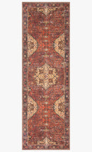 Loloi II Loren Collection - Traditional Power Loomed Rug in Red & Navy (LQ-07)