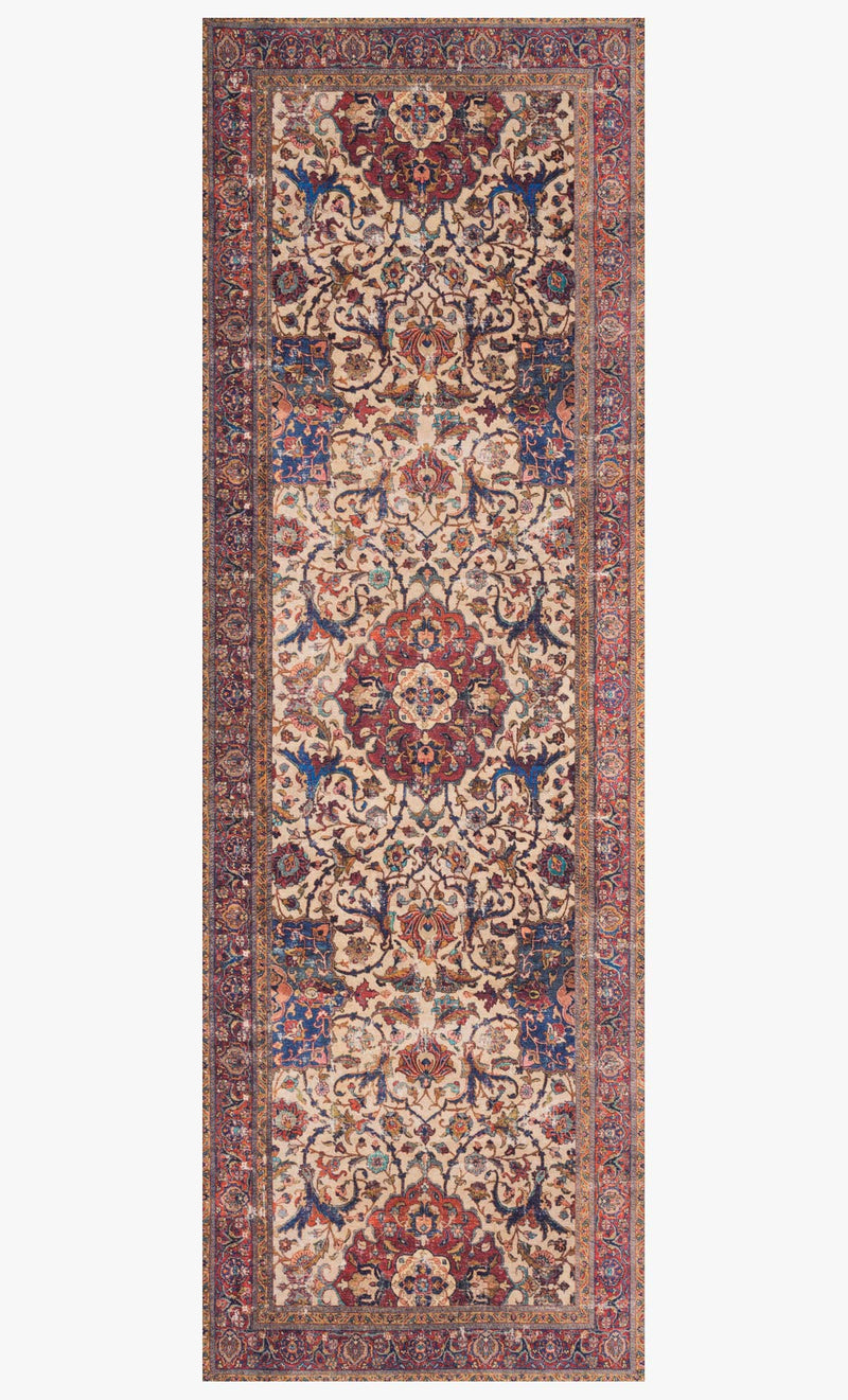 Loloi II Loren Collection - Traditional Power Loomed Rug in Sand & Multi (LQ-11)